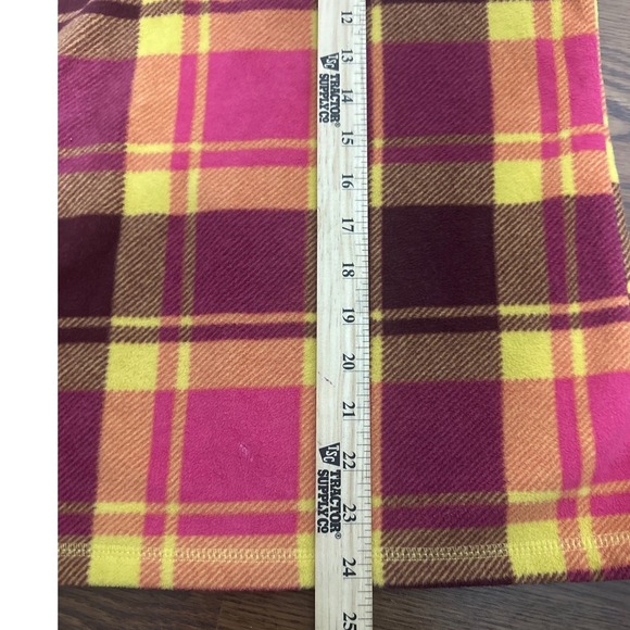 Eddie Bauer Womens Plaid Fleece 1/4 Zip Pullover Top Shirt Size M - Picture 11 of 11